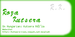 roza kutsera business card